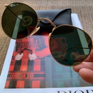 Authentic Rayban Round Polarized Sunglasses